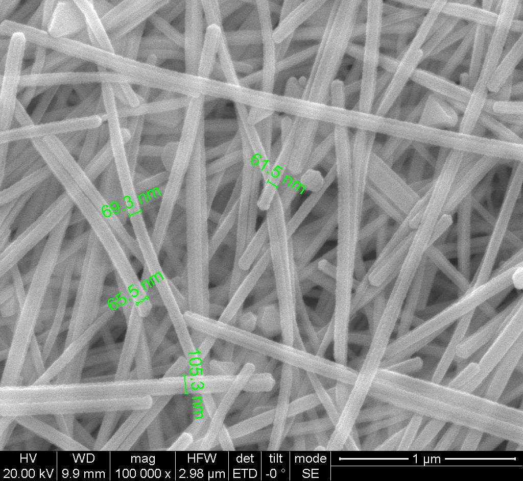 Informazioni sui nanofili d'argento e sulla sua applicazione